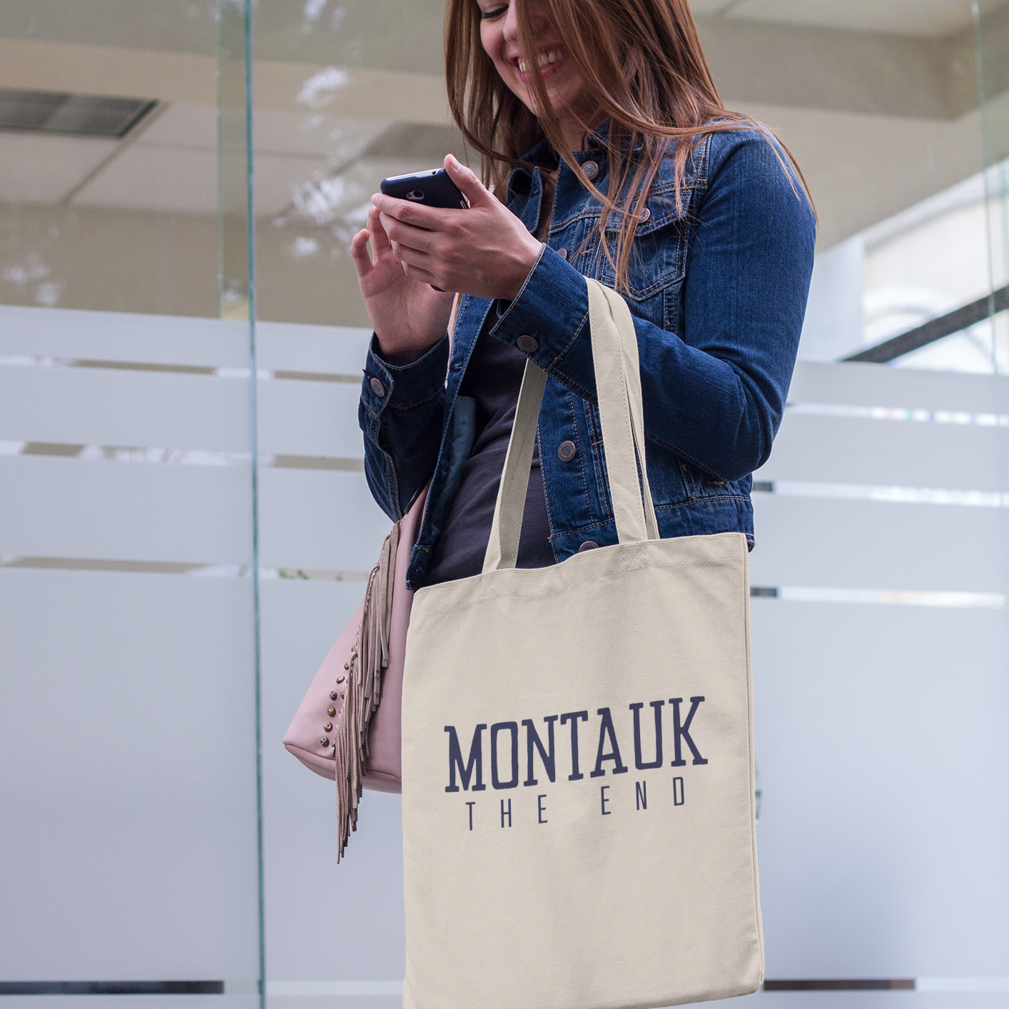 Montauk 'The End' Tote Bag - Durable 100% Cotton Canvas, Perfect for Everyday Use