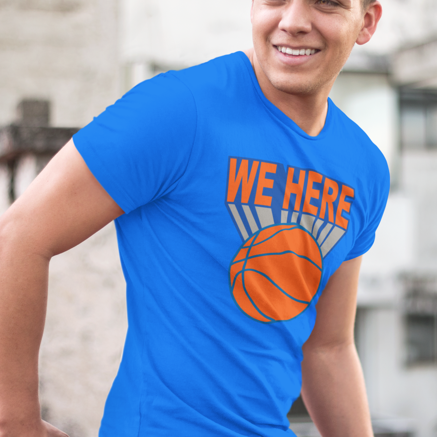 We Here - Unisex T-Shirt - Soft Cotton Blend, Classic Fit for Ultimate Comfort