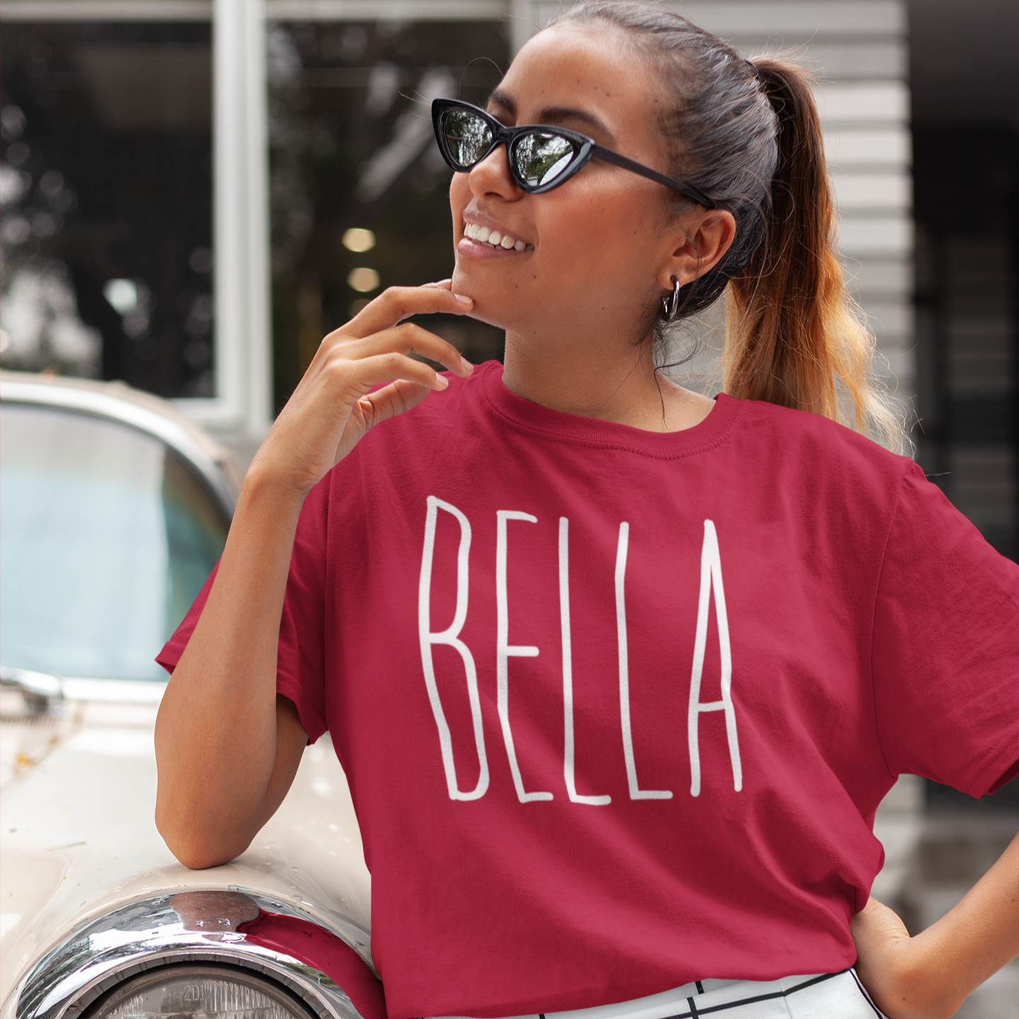 Oversized "BELLA" T-Shirt – Ethically Sourced, Italian-Inspired Fashion